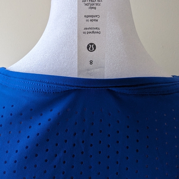 Lululemon Run On Tank Blue Size 8 NWT - Picture 3 of 5